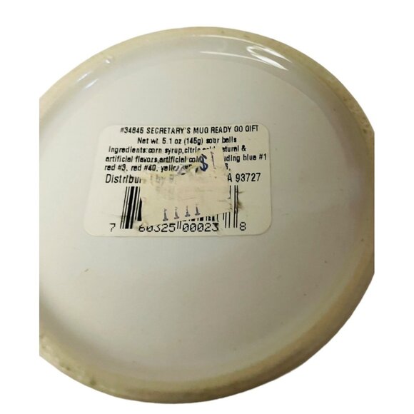 Happy Secretary's Day Mug Floral  Work 11 oz handle Ceramic Blue Yellow Orange‎ - Picture 6 of 6